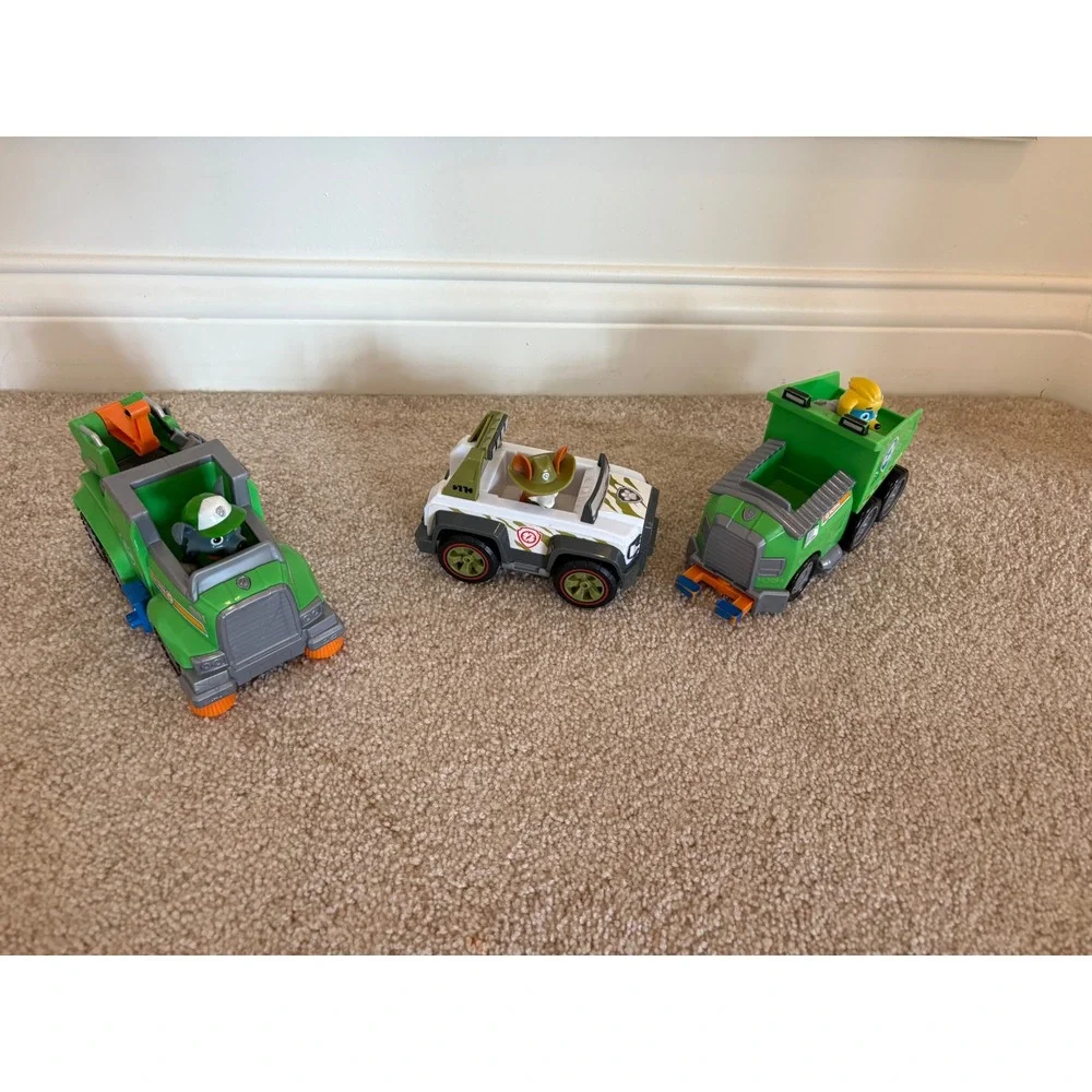 Bundle 6 Paw Patrol‎ Rescue Vehicles & pups 3 dogs 3 cars